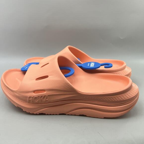 HOKA Ora Recovery Slide 3 Women Size 10 / Men 8 Orange Cushioned Comfort Sandals - Picture 3 of 8